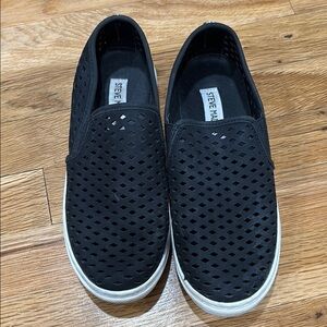 Steve Madden Black Slip-On Sneakers